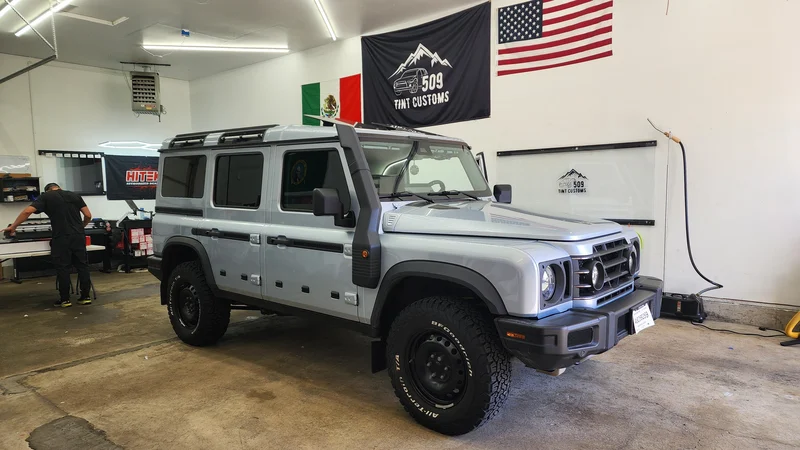 Automotive window tint project at 509 Tint Customs