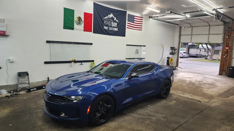 Automotive window tint project at 509 Tint Customs