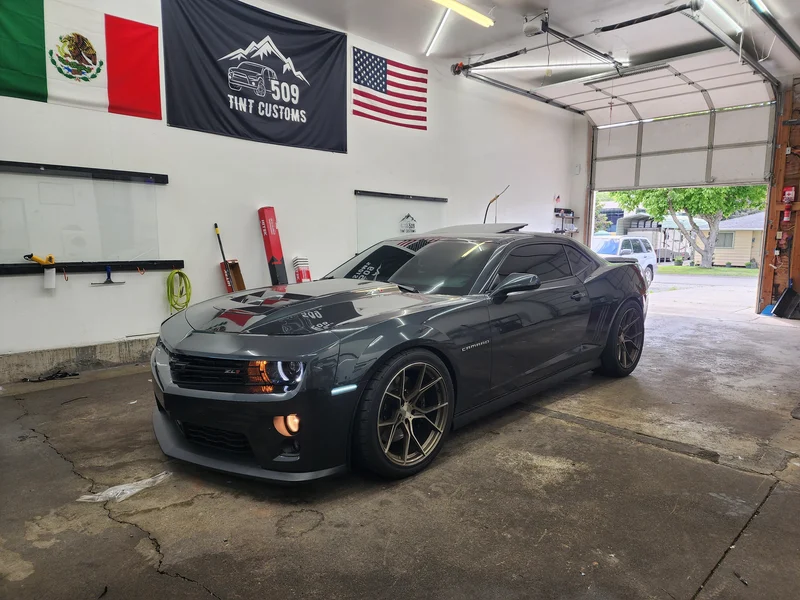 Automotive window tint project at 509 Tint Customs