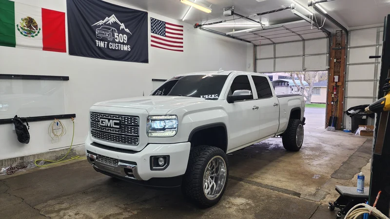 Automotive window tint project at 509 Tint Customs