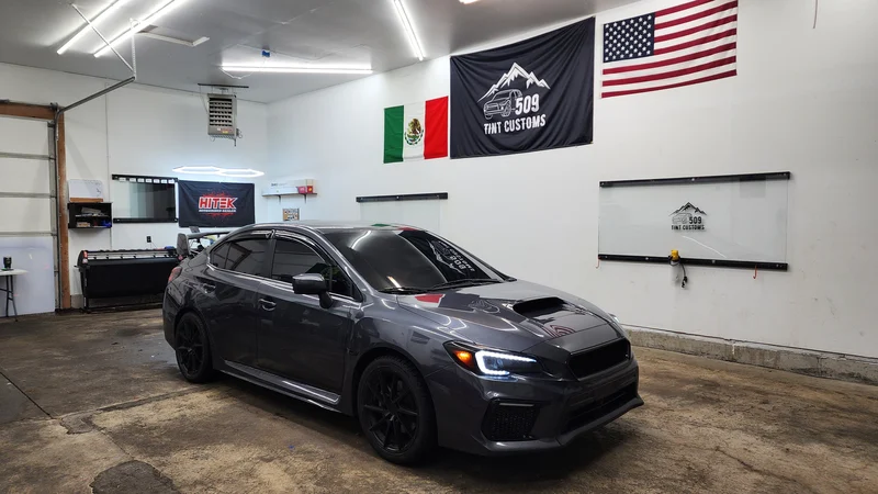 Automotive window tint project at 509 Tint Customs