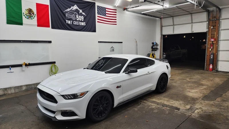 Automotive window tint project at 509 Tint Customs