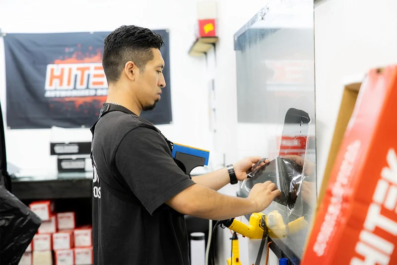Automotive window tint project at 509 Tint Customs